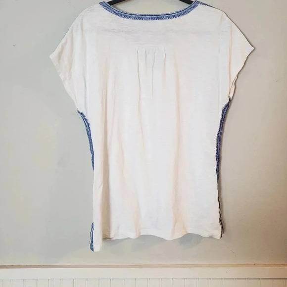 Talbots White Boho Top - Picture 6 of 7